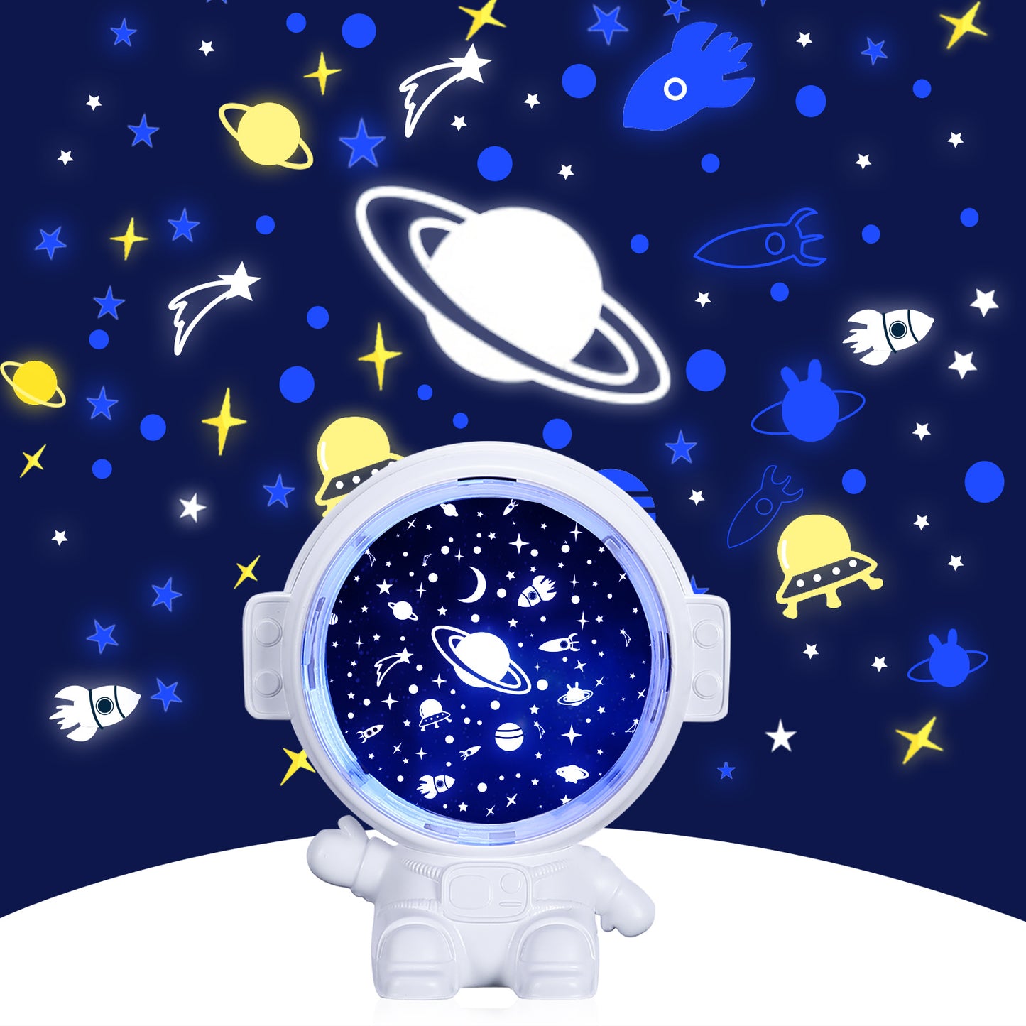 Galaxy Star Projector, Starry Sky Night Light, Astronaut Lamp Room Decor Gift, Child Kids Baby, Christmas Spaceman Projection