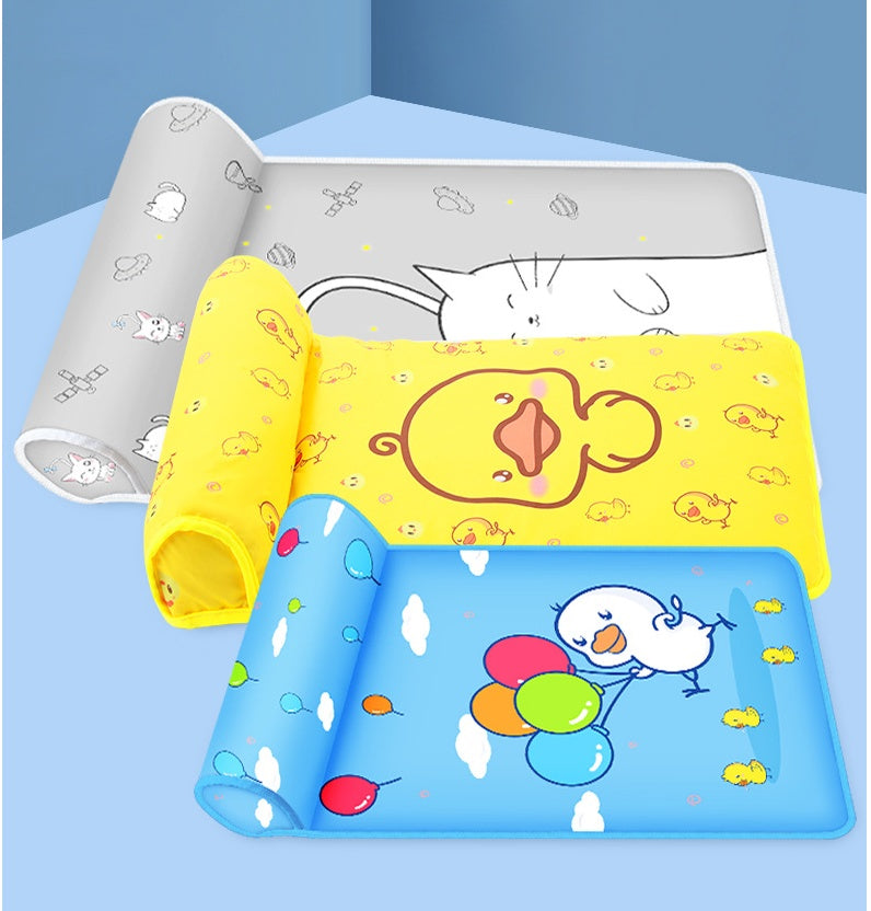 Summer Cooling Dog Mat with Pillow - Breathable Cat Bed 2025
