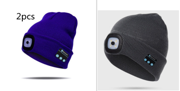 Bluetooth LED Hat Wireless Smart Headset Headphone