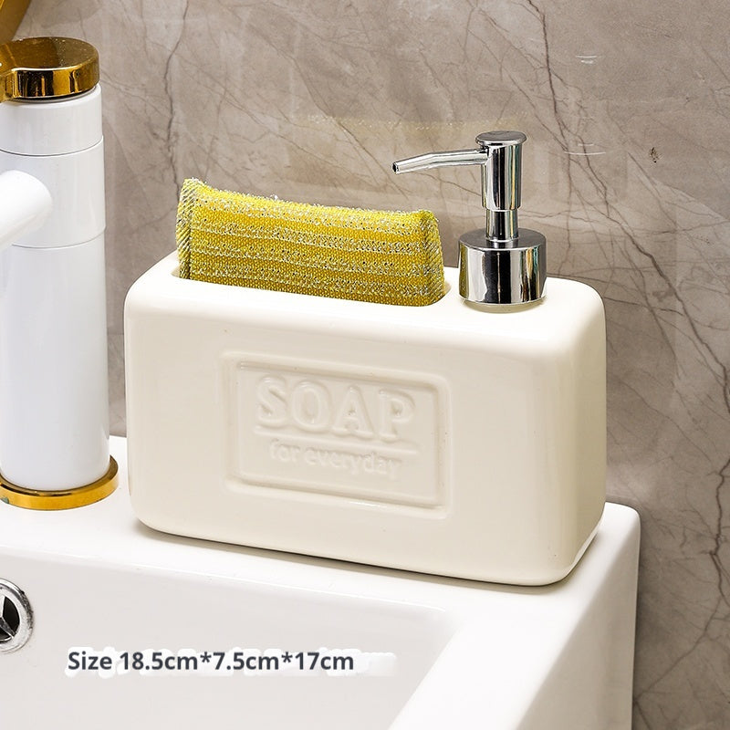 Square Press Hand Sanitizer Lotion Dispenser Large Capacity Storage Bottle