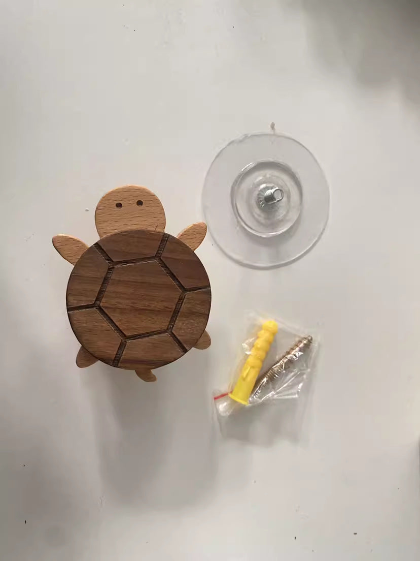 Solid Wood Wall Hanger Punch-free Creative Animal Drawer Handle