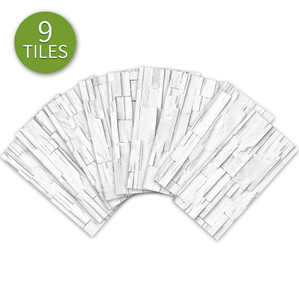 Dining Room Wall Decorative Sticker Black And Gray Imitation Wall Tile Stickers Tile Sticker Floor Stickers Self-adhesive