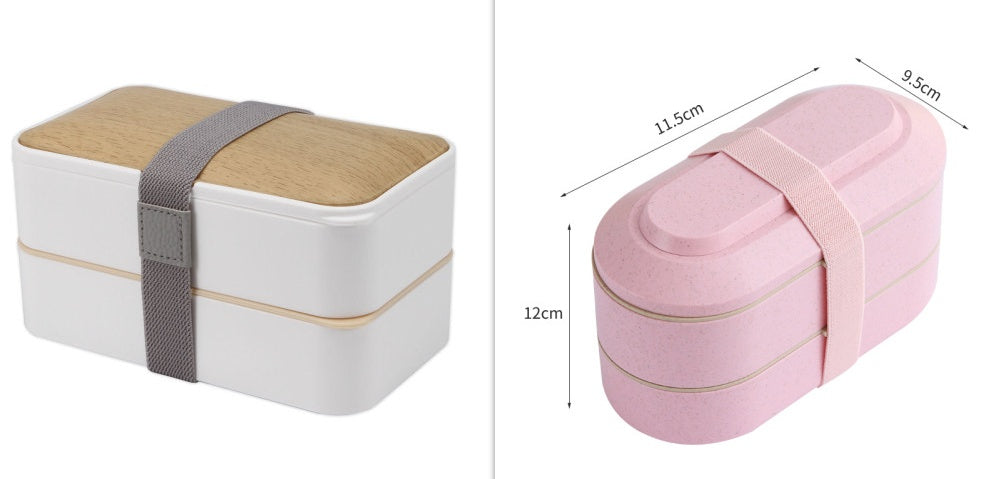 Double-Layer Insulated Lunch Box Lunch Box Student Lunch Box