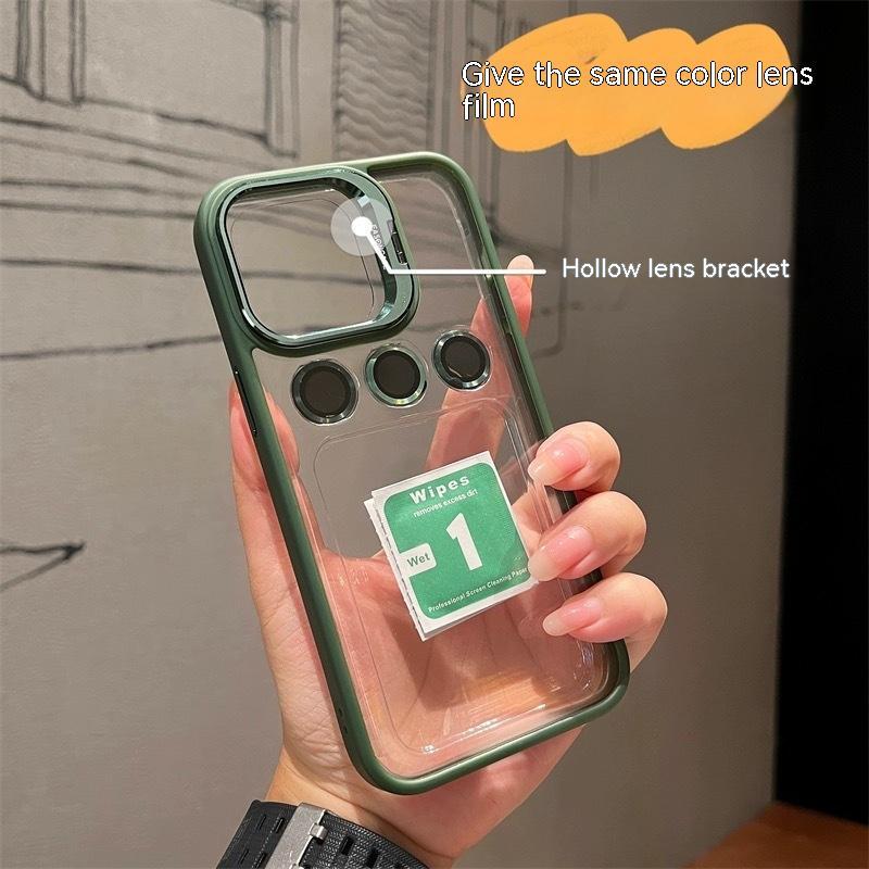 Metal Hollow Lens Bracket Phone Case