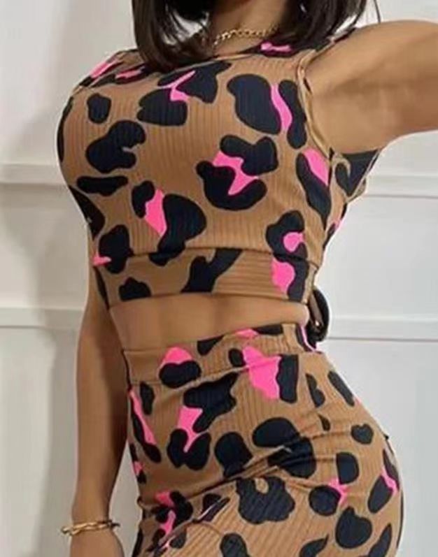 Women's Clothing Backless Lace Up Elegant Slightly Mature Short Sleeve Suit