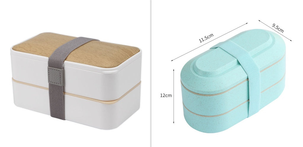 Double-Layer Insulated Lunch Box Lunch Box Student Lunch Box
