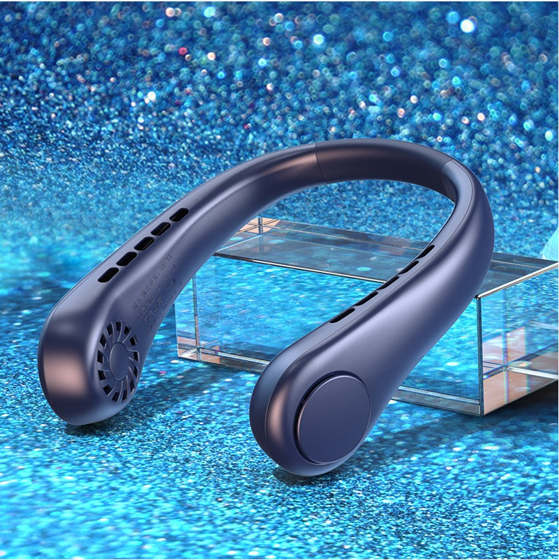 New Mini Neck Fan Portable Bladeless Hanging Neck Rechargeable Air Cooler Mini Summer Sports Fans AuraRitmo
