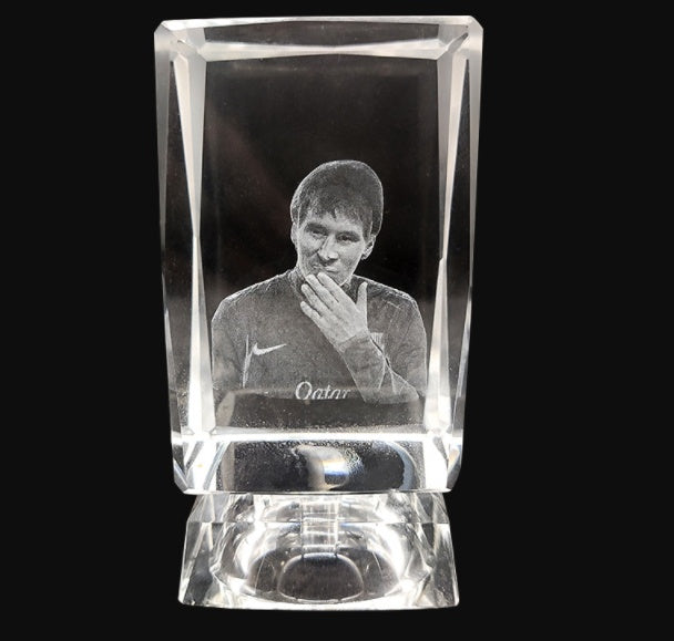 3D Laser Square Crystal Photo Frame With Love Custom Glass Cube AuraRitmo