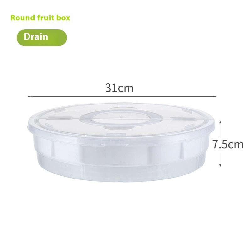 Creative Round Fruit Box Honeycomb Living Room Home Candy Snack Plastic Transparent Fruit Plate
