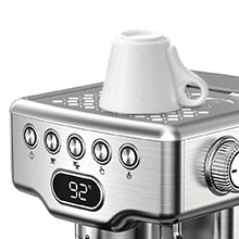 Geek Chef Espresso Machine, 20 Bar Espresso Machine With Milk Frother For Latte, Cappuccino, Macchiato, For Home Espresso Maker, 1.8L Water Tank, Stainless Steel,