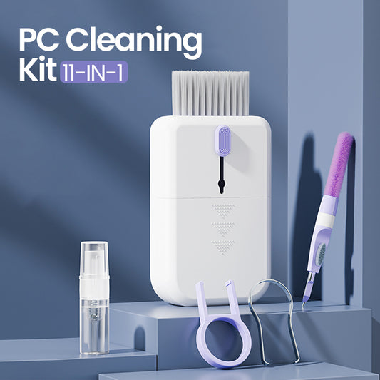 Portable 11 In 1 Multifunctional Cleaning Kit, Computer Keyboard Cleaner, Phone Screen Cleaner Tools, Earphone Clean Brush With Storage Box