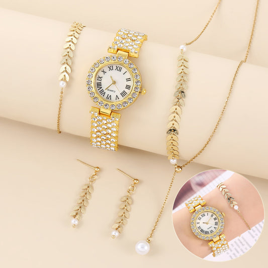Diamond Women Watches Luxury Fashion Rhinestone Quartz Bracelet Wrist Watch For Gift