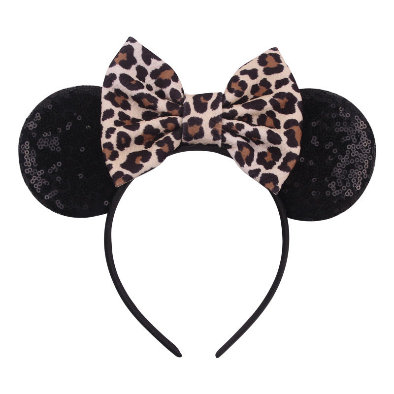 New Headband Baby Holiday Hair Accessories Leopard Print Hair Band