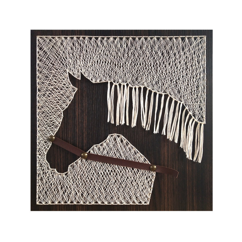 Nail Line Painting Winding Horse Three-dimensional Material Package