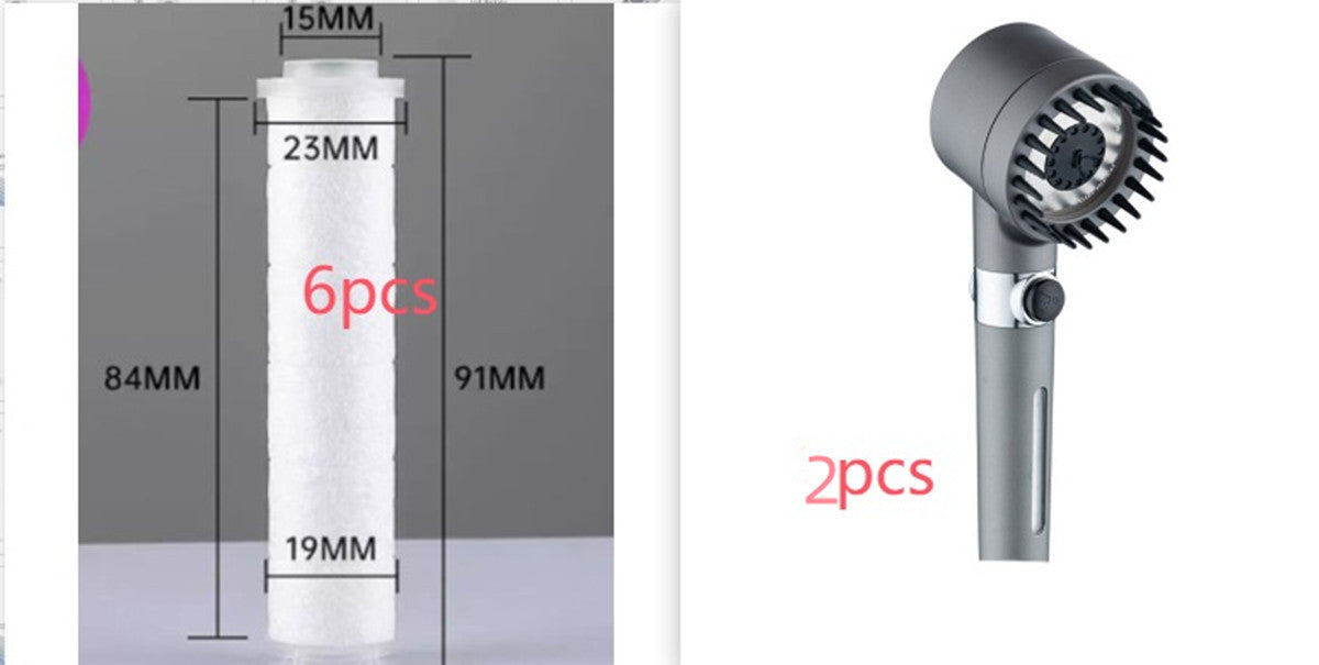 3 Modes Shower Head High Pressure Showerhead Portable Filter Rainfall Faucet Tap Bathroom Bath Home Innovative Accessories AuraRitmo