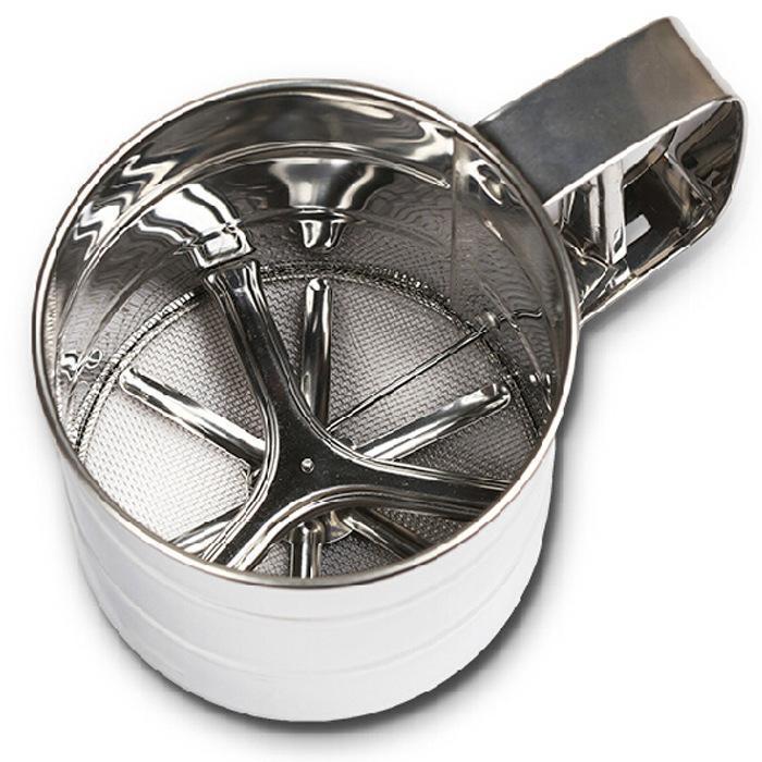 Stainless Steel Manual Cup Flour Sieve Baking Tools