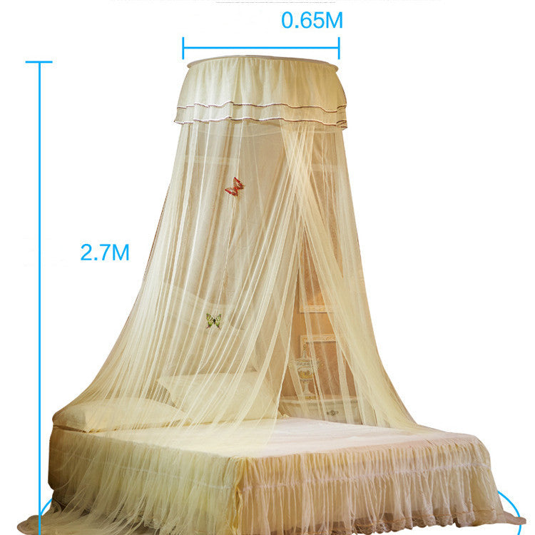 Lace Princess Dome Floor Mosquito Net AuraRitmo
