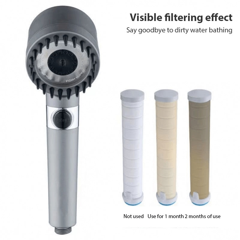 3 Modes Shower Head High Pressure Showerhead Portable Filter Rainfall Faucet Tap Bathroom Bath Home Innovative Accessories AuraRitmo