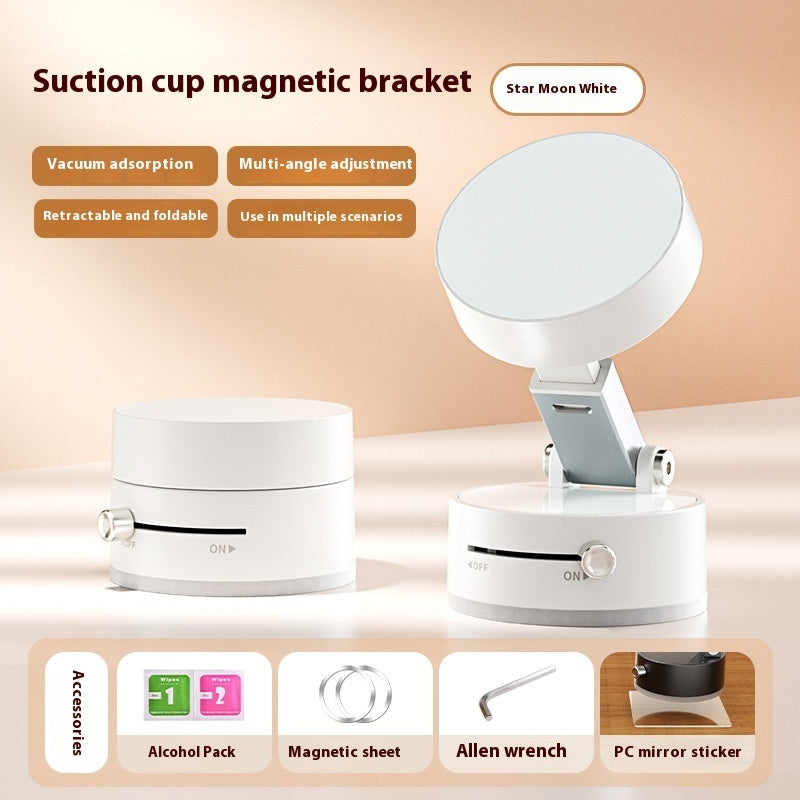 Foldable Magnetic Vacuum Car Phone Holder Foldable Suction Cup With Suction Cup Hands-Free Navigation For Smart Phone AuraRitmo