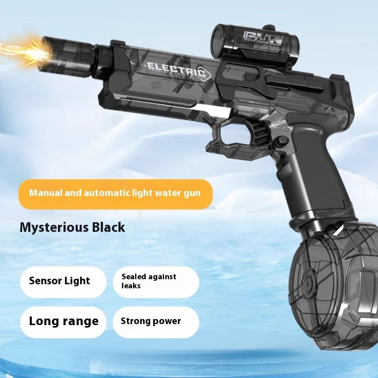 Fire Rat Electric Water Pistol Cool Light Full Automatic Water Spray Gun Summer Toy Sports Entertainment Children Gifts