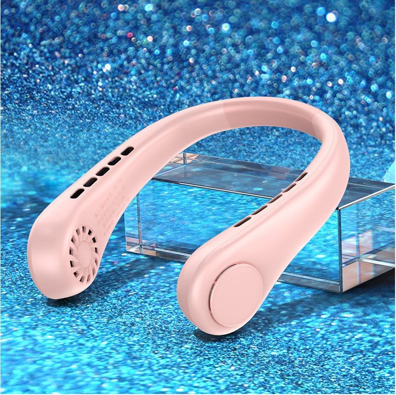 New Mini Neck Fan Portable Bladeless Hanging Neck Rechargeable Air Cooler Mini Summer Sports Fans AuraRitmo