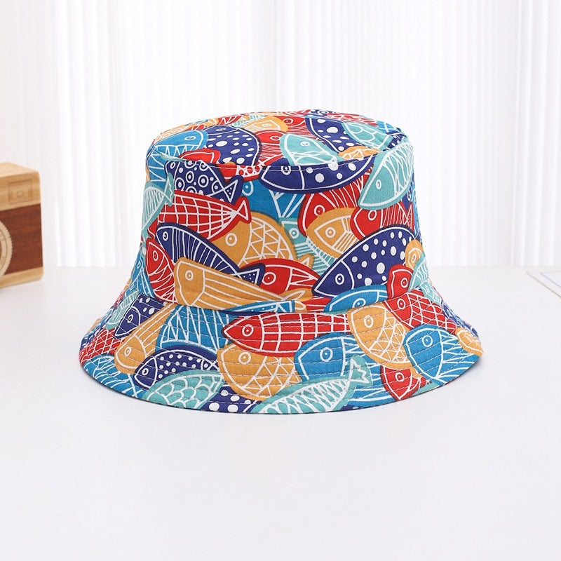 Children's Thin Cute Printed Sunscreen Sun Hat