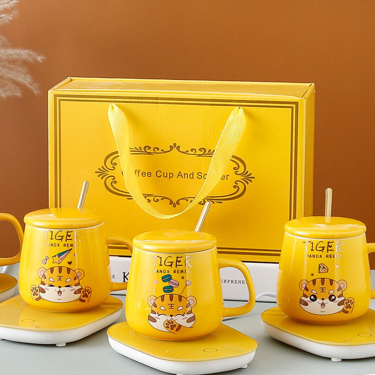 55 Degree Constant Temperature Ceramic Mug Gift Box Set