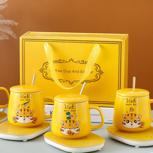55 Degree Constant Temperature Ceramic Mug Gift Box Set