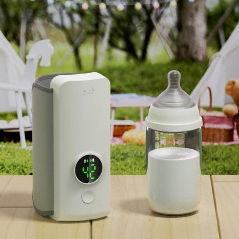 Portable Wireless Rechargeable Baby Bottle Warmer USB Charging And Heating Bag Portable Constant Temperature Milk Warmer Universal Bottle Insulation Sleeve AuraRitmo