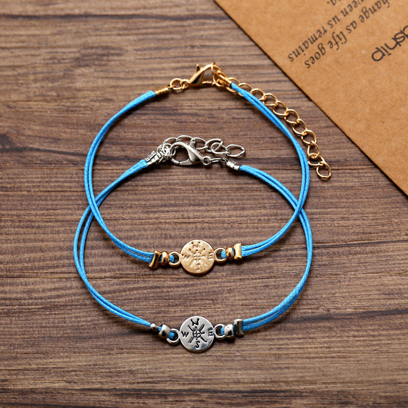 Couple Cardboard Gift Bracelet Set