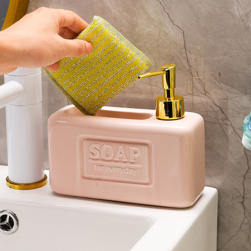 Square Press Hand Sanitizer Lotion Dispenser Large Capacity Storage Bottle