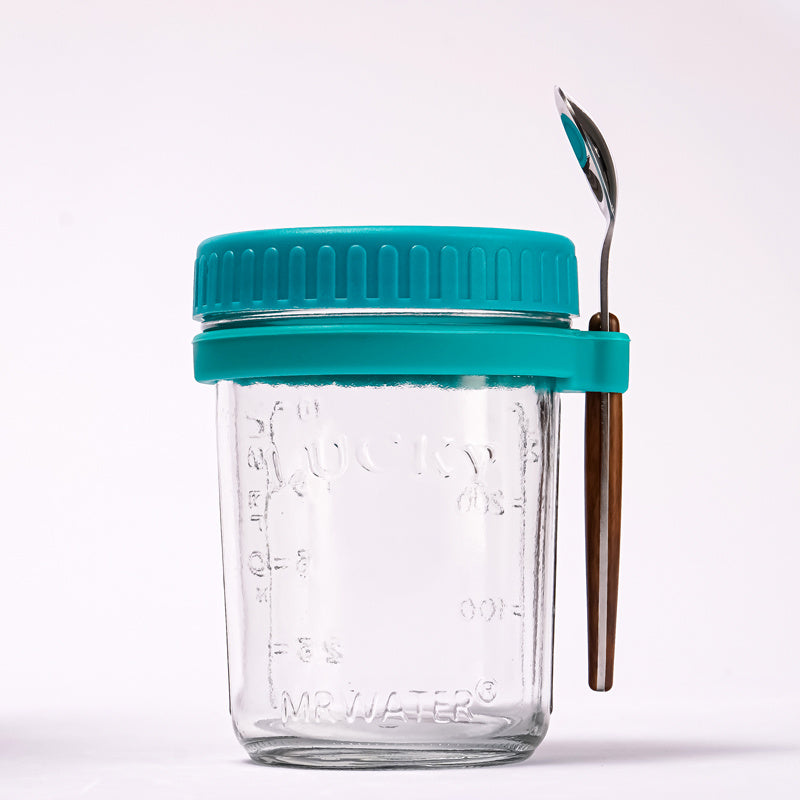 Trendy Overnight Oatmeal Mug Sealed Glass