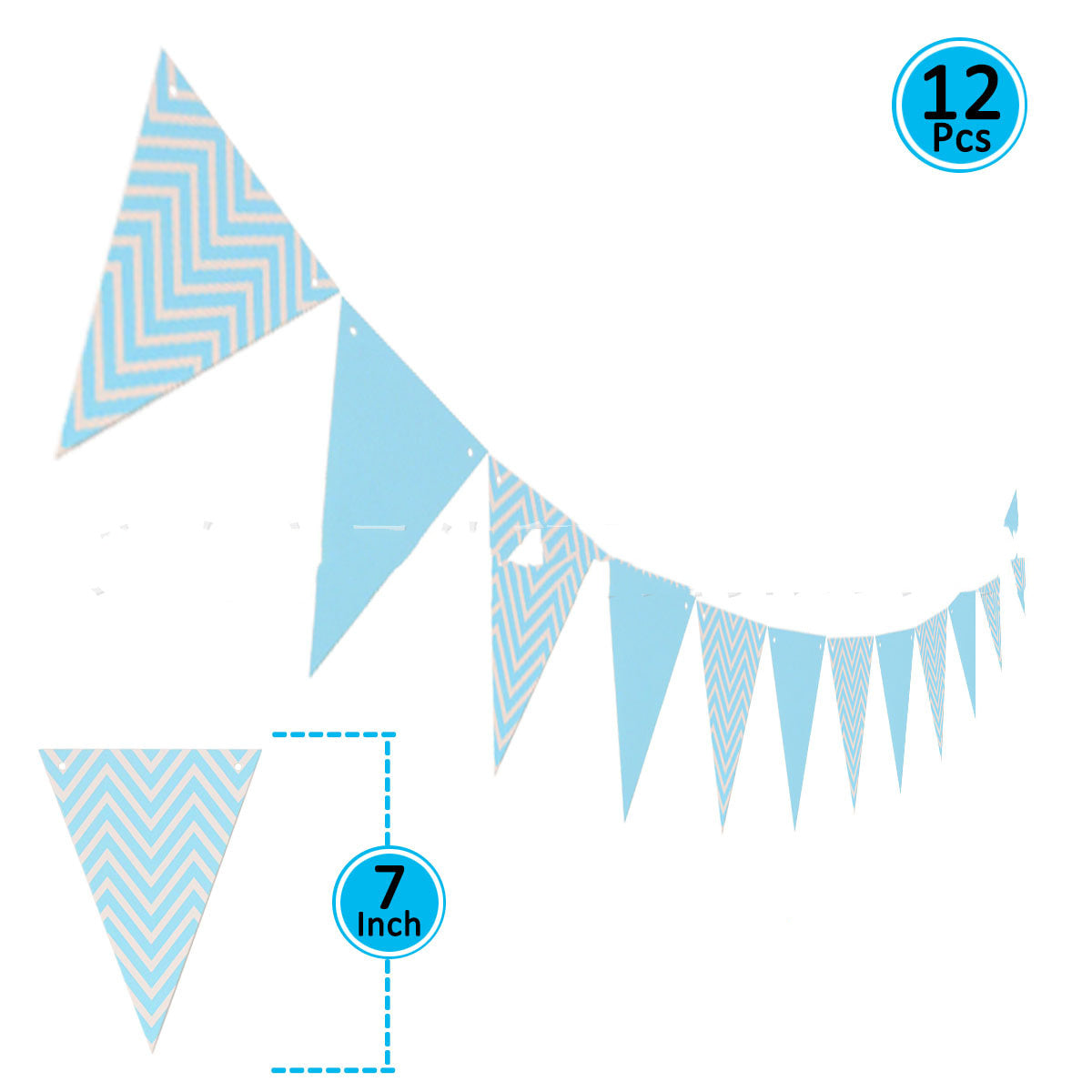 Birthday Party Supplies Paper Decoration Pull Flag Banner