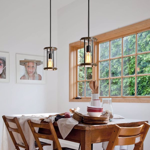 Vintage Rural Lightweight Metal Cage Pendant Light, Excluding Light Bulbs, Cannot Be Shipped On Weekends