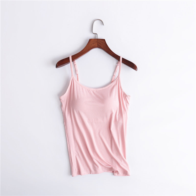 Women's Camisole With Chest Pads Without Wire Cups