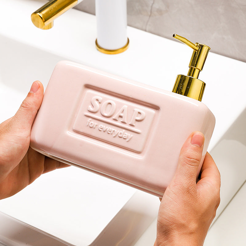 Square Press Hand Sanitizer Lotion Dispenser Large Capacity Storage Bottle