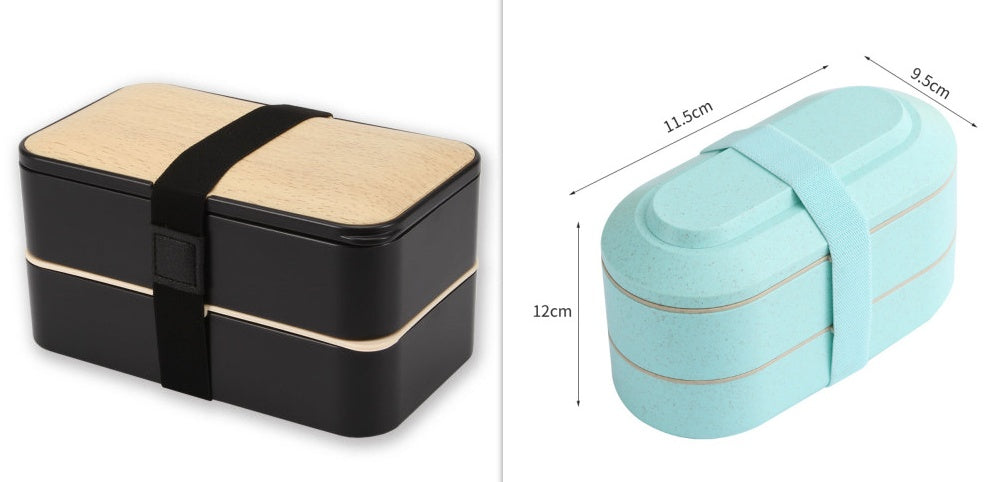 Double-Layer Insulated Lunch Box Lunch Box Student Lunch Box