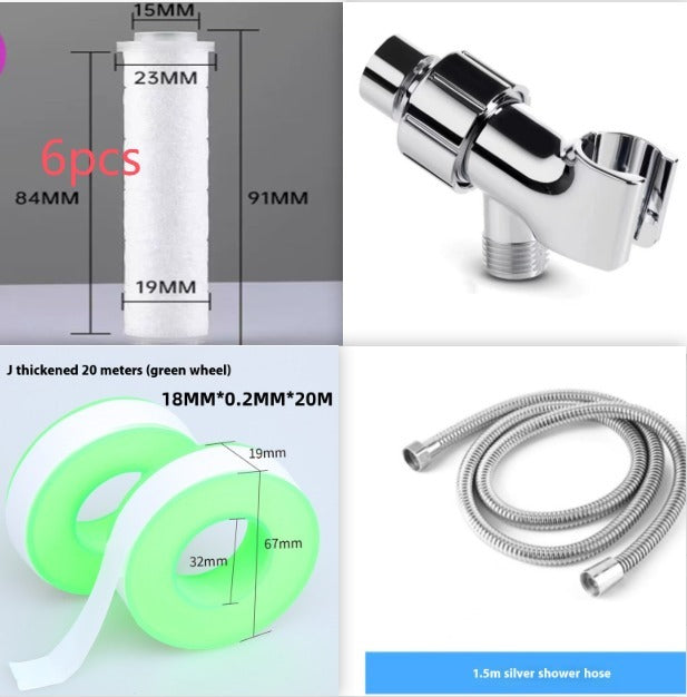 3 Modes Shower Head High Pressure Showerhead Portable Filter Rainfall Faucet Tap Bathroom Bath Home Innovative Accessories AuraRitmo