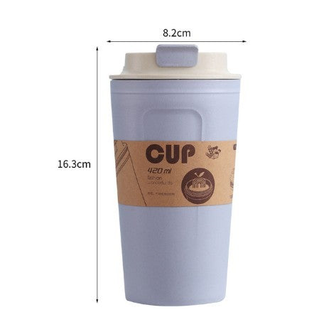 420ml Portable Practical Reusable Bamboo Fiber Coffee Cups