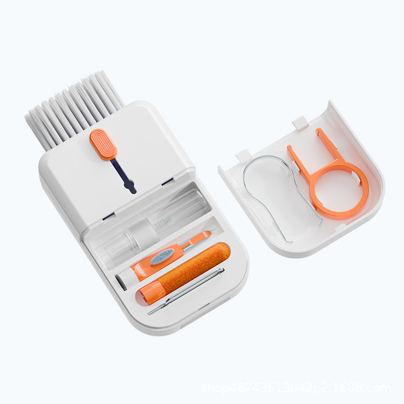 Portable 11 In 1 Multifunctional Cleaning Kit, Computer Keyboard Cleaner, Phone Screen Cleaner Tools, Earphone Clean Brush With Storage Box