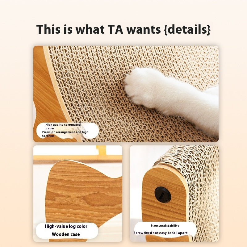 Durable And Comfortable Cat Scratch Board That Does Not Shed Debris