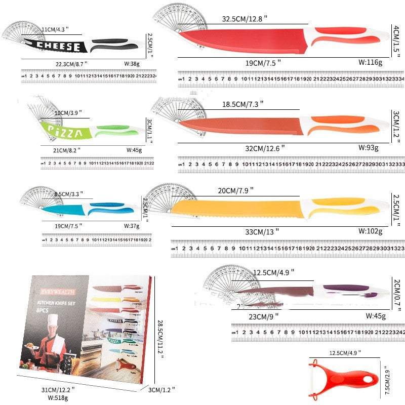 Stainless Steel Knife Gift 8-piece Kitchen Set