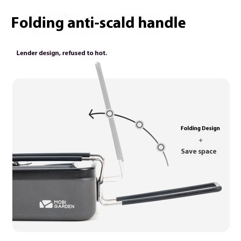Aluminum Alloy Single Lunch Box Outdoor Camping Lunch Box