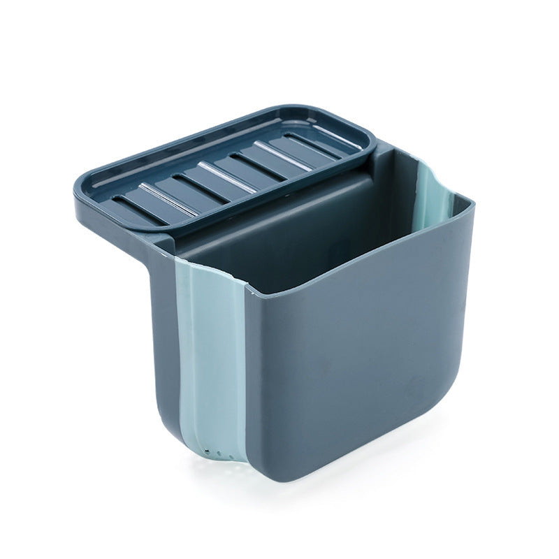 Side Wet Garbage Sink Strainer Drain Fruit Vegetable Drainer Basket Suction Cup Sponge Rack Storage Kitchen Tools Filter Shelf AuraRitmo