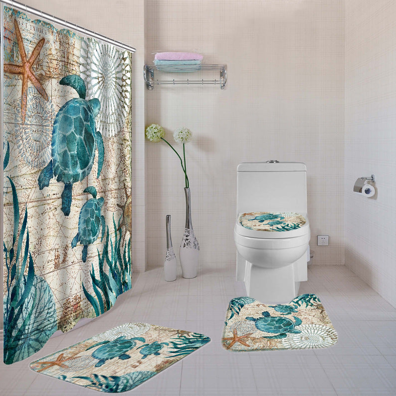Polyester Waterproof Shower Curtain Partition Curtain