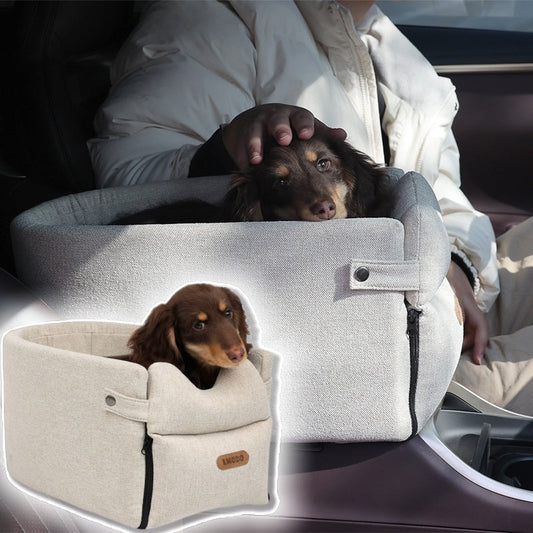 Car Central Dog Car Seat Bed Portable Dog Carrier For Small Dogs And Cats Safety Travel Bag Accessories Pet Products AuraRitmo