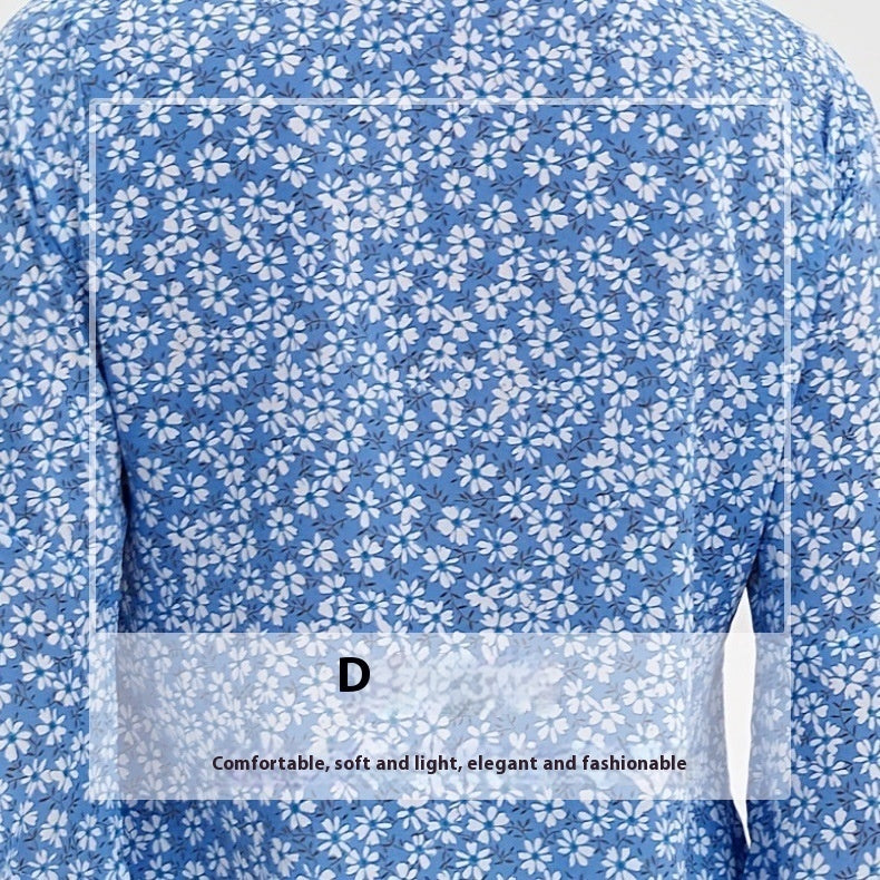 V-neck Chiffon Bell Sleeve Loose Short-sleeved Shirt