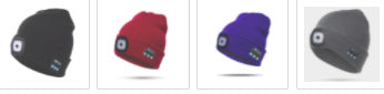 Bluetooth LED Hat Wireless Smart Headset Headphone