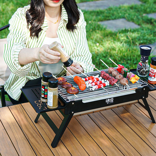 Outdoor Barbecue Rack, Household Split Barbecue Stove, Foldable AuraRitmo