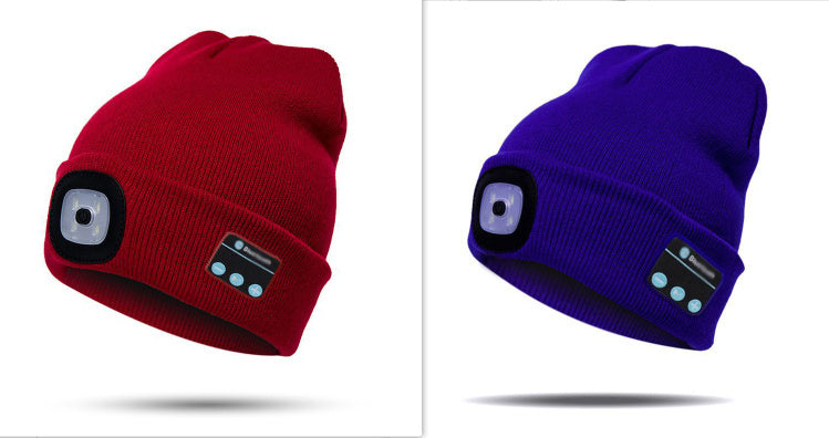 Bluetooth LED Hat Wireless Smart Headset Headphone